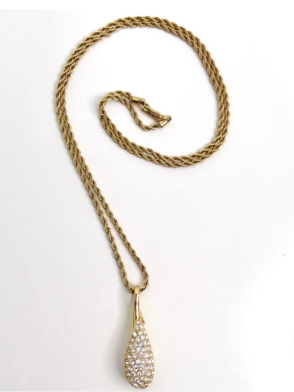 Vintage Swarovski 18k Gold Plated Necklace